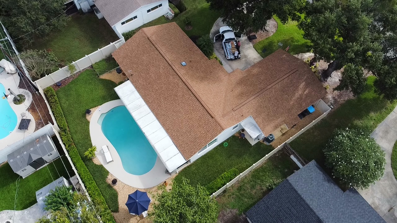 Residential roofing installation