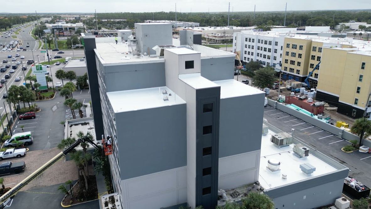 Commercial TPO full roof replacement